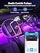Govee Tiras LED Coche, 4pcs 22CM Luces LED APP Control Dos Líneas...