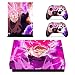 Vanknight Xbox One X Console Remote Controllers Skin Set Goku Black Roze Vinyl Skin Decals Sticker Cover for Xbox One X(XB1 X) Console