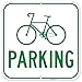 Bike Parking Sign, 12x12 Inches, Rust Free .040 Aluminum, Fade Resistant, Made in USA by Sigo Signs