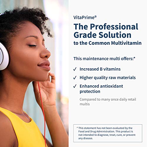 Klaire Labs Vitaprime - Multivitamin & Mineral With B Vitamins, Folate, Antioxidants & Vitamin E - Nutrients To Help Support Energy - Twice Daily, Iron-Free Multivitamin (120 Tablets) #TOP1