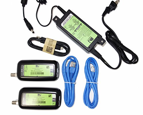 2 PACK - DIRECTV Broadband DECA Ethernet to Coax Adapter - Third Generation (with 1 USB Power Cable & 1 AC Power Supply)