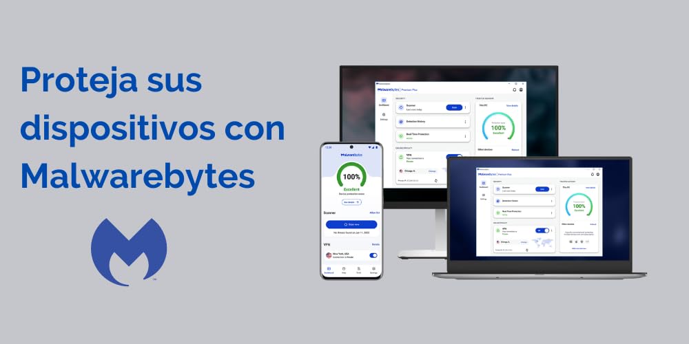Malwarebytes | Windows/Mac/iOS/Android/Chrome | Premium | 2 Dispositivo | 18 Meses | Código de activación enviado por email