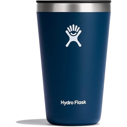 Hydro Flask Stainless Steel 16 OZ All Around Tumbler Indigo, Dishwasher Safe