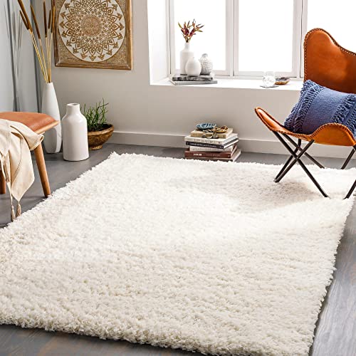 Mark&Day Area Rugs, 5x7 Abraham Modern Shag Cream Area Rug, Beige Carpet for Living Room, Bedroom or...