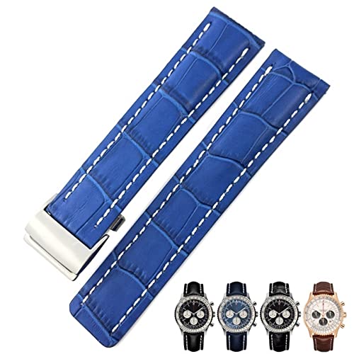 Bracelet de montre cuir de vachette 22mm 24mm pour Avenger Superocean