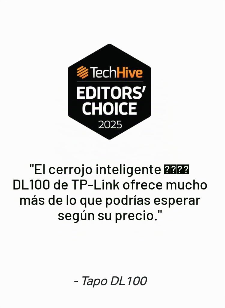 Tapo - Cerradura inteligente de puerta con cerrojo Wi-Fi – Botones táctiles sin llave, acceso personalizado con monitoreo en la aplicación, bloqueo automático, resistente a la intemperie IP54, grado