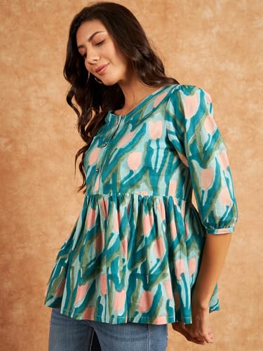Image of Modeve Women Cotton Top for Summer