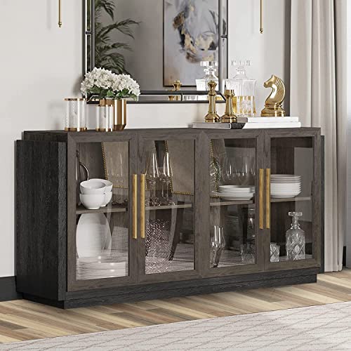 Belleze 014-HG-40010-BRO Sideboard Buffet Cabinet thumb #3