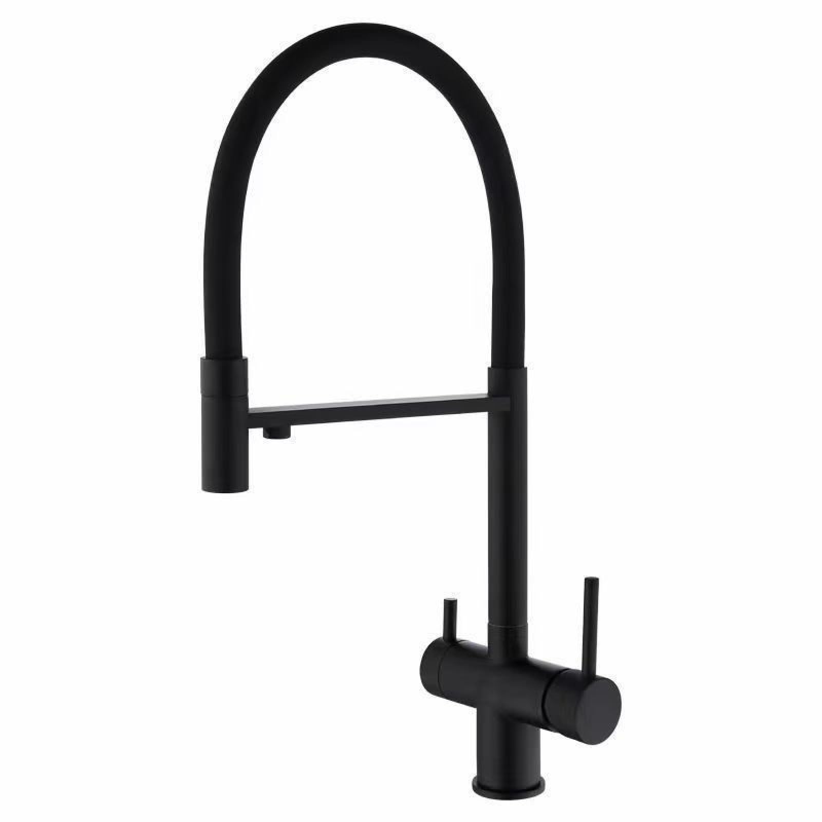 Fanjubei Black 304 Stainless Steel Hot And Cold Kitchen Vegetable Basin Faucet,