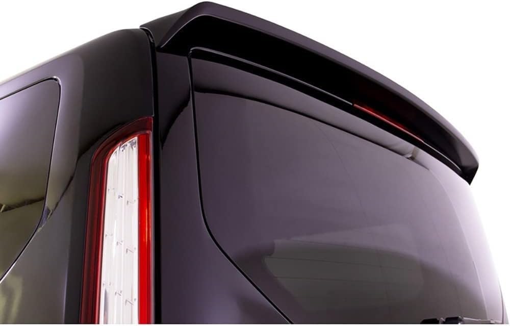 Spoiler posteriore RDX Racedesign per Ford Tourneo Custom & Transit Custom 2012-2018 & FL 2018- (con portellone) in poliuretano nero, pronto per la verniciatura