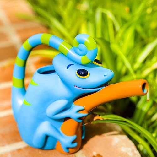 Melissa & Doug Sunny Patch Camo Chameleon Watering Can With Tail Handle and Branch-Shaped Spout - Image 10