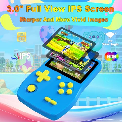 Image of 32 Bit Handheld Game for Kids Preloaded 139 Video Games,Roadtrip Travel Toy
