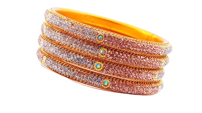 Traditional Bangles Kada for Women & Girls on Traditional & Festive Occasion Set of 4 (Peach, 2.10) (B0BLVYYG2T) Amazon Price History, Amazon Price Tracker