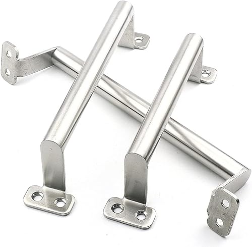 Miniatura 5 de Paquete de 2 tiradores de puerta de 7-12 pulgadas (7.5 in) de acero inoxidable para cocina y baño (mediano)