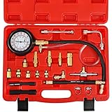 YSTOOL Fuel Pressure Tester Gauge Kit 140PSI Automotive Engine Injector Pump Test Gasoline Gas Injec