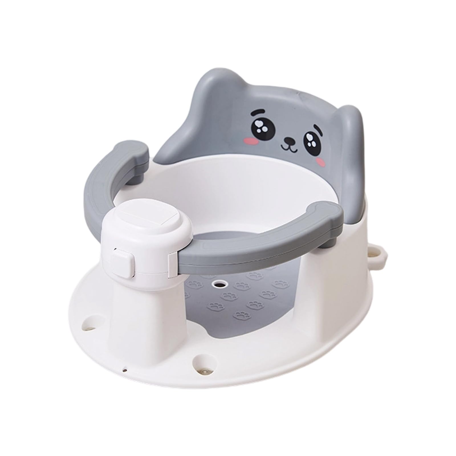 Asiento de baño para bebé con ventosas inferiores, asiento de bañera que proporciona respaldo para bebés de 6 a 15 meses