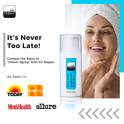 Air Repair Skincare Face Serum for Skin Care - 72-Hour Facial Hydrating Serum with Vitamin C, Hyaluronic Acid, Vitamin E, Pentavitin, & More - Beauty Serum for Face & Neck - Facial Skin Care Products by Air Repair