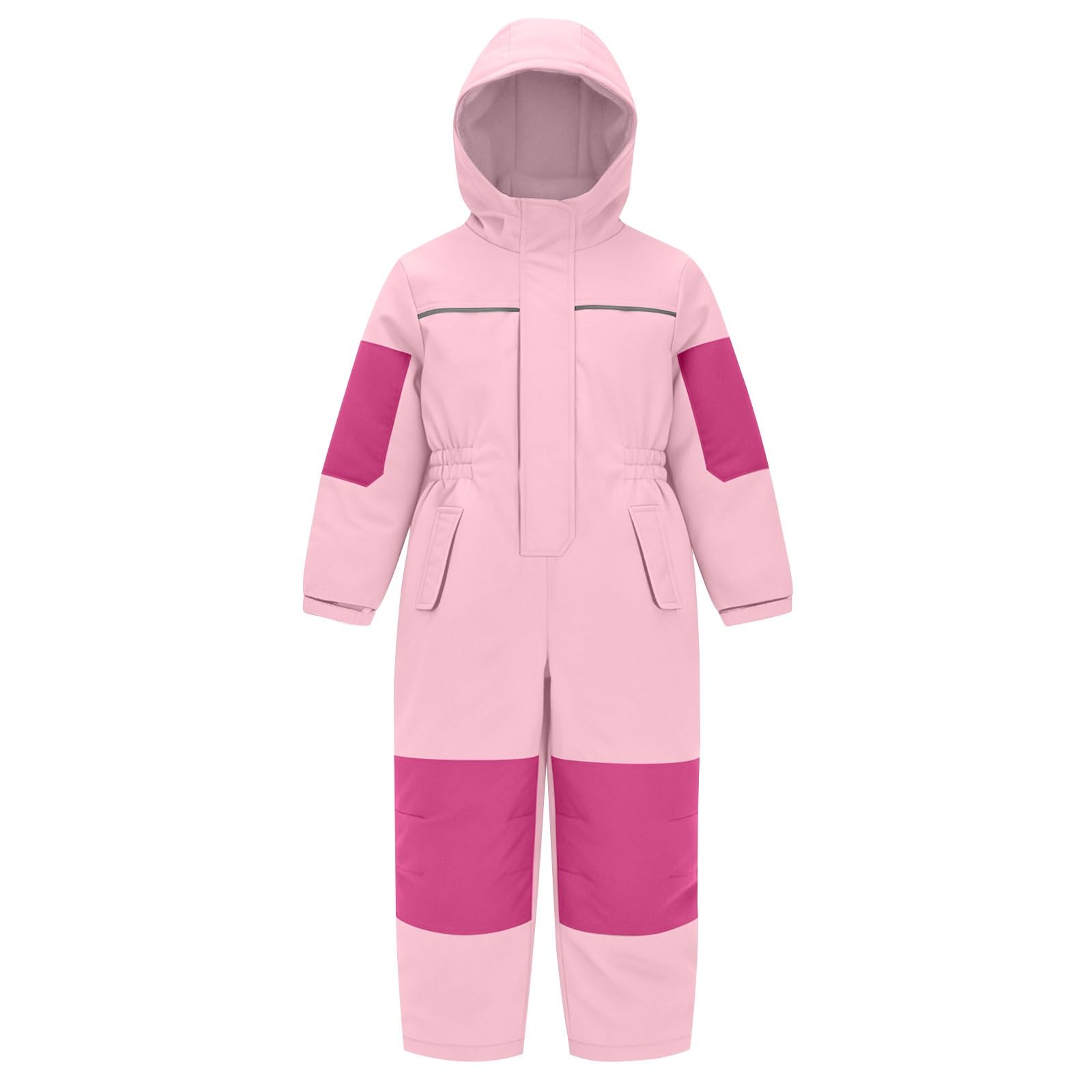 HEONSATI Completo Neve Bambini Tuta Da Sci Intera Bambine E Ragazze Tute Da Neve Apertura Con Cerniera Unisex Completo Sci Di Un Pezzo Impermeabile E Traspirante Tute Antivento Per Bambino Outdoor