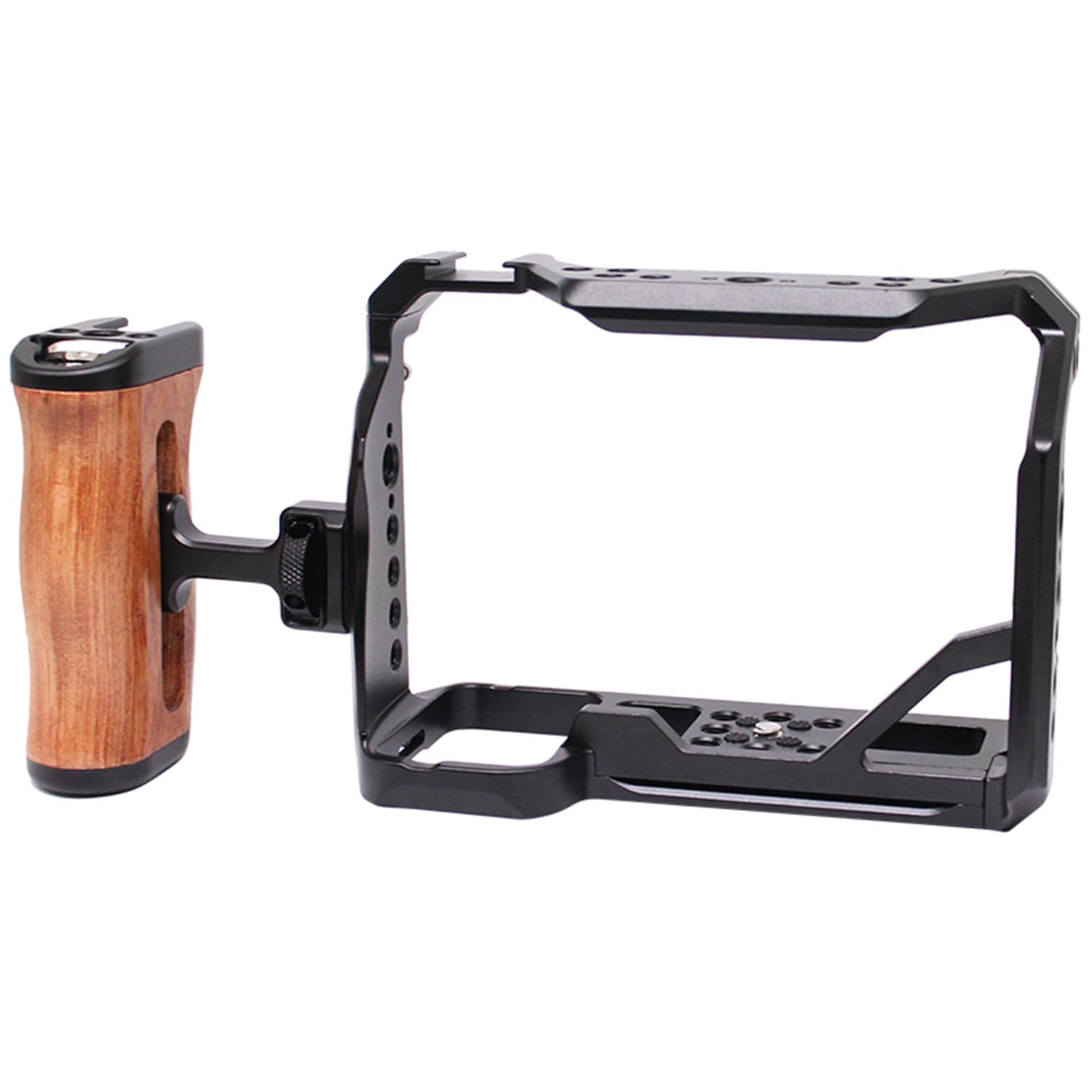 Poignée latérale en bois compatible avec ARRI 6,35 mm et 9,5 mm, poignée gauche/droite réglable pour EOS R50V/RP/R50/R100/R7/R8, Alpha A7R V/A7 IV/A7S III/7R V/S III/A7R IV, A6700/FX30/FX3, Z