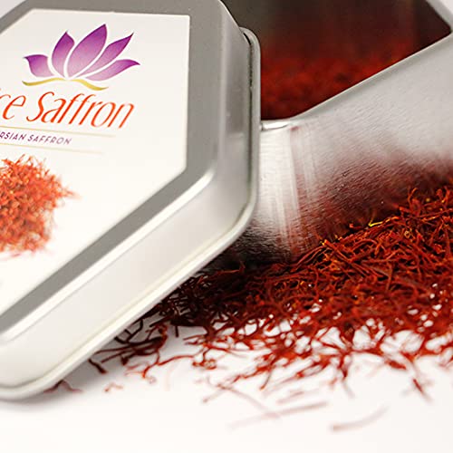 Nice Saffron Premium Fresh Saffron Threads Deep Red (10 Grams) | Red Gold Saffron Spices For All Cooking | Professional Chef Quality Saffron Original Threads For Tea, Paella, Rice, Desserts #TOP5
