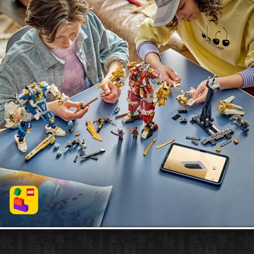 NINJAGO Mech Titanici Gemelli - Giocattolo Ninja con 2 Action Figure e 3 Minifigure tra cui Kai e Nya - Decorazione Cameretta - Regalo per Bambini da 12 Anni in su e per i Fan Adolescenti - 71870 - Lego - Immagine 7