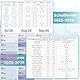 Wandkalender 2025 2026, Kalender 2025 2026 Wandkalender XXL (97 x 70 cm) in Poster Größe, Jahresplaner Querformat, Gefaltet - Wandplaner 2025 2026, Jahreskalender, Plakatkalender. 1 Stück