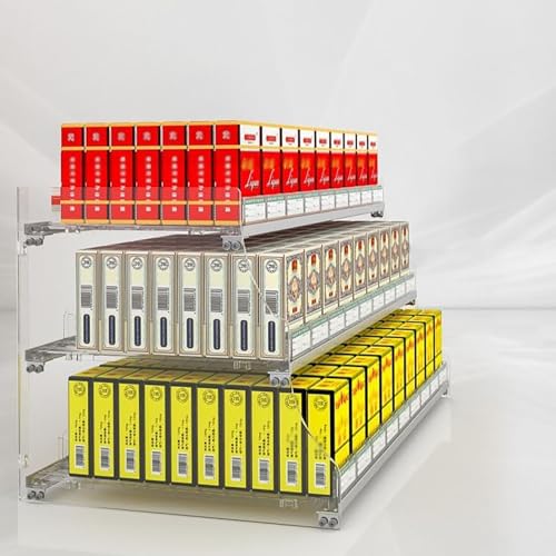 Expositor de Cigarrillos y Caramelos Metacrilato Organizador de Pared para Mostrador 6