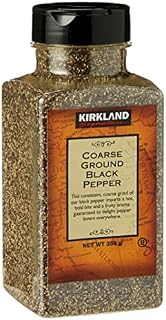 Kirkland Signature Spice Seasoning Dressing Coarse Ground Black Pepper Jar, 359 g