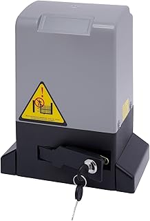 550W/370W Elektrischer Schiebetorantrieb,Automatischer Flügeltorantrieb,Garagentorantrieb Mit 2 Fernbedienungen,Hoftor Komplettset,Universell für alle Schiebetüren geeignet (370W)