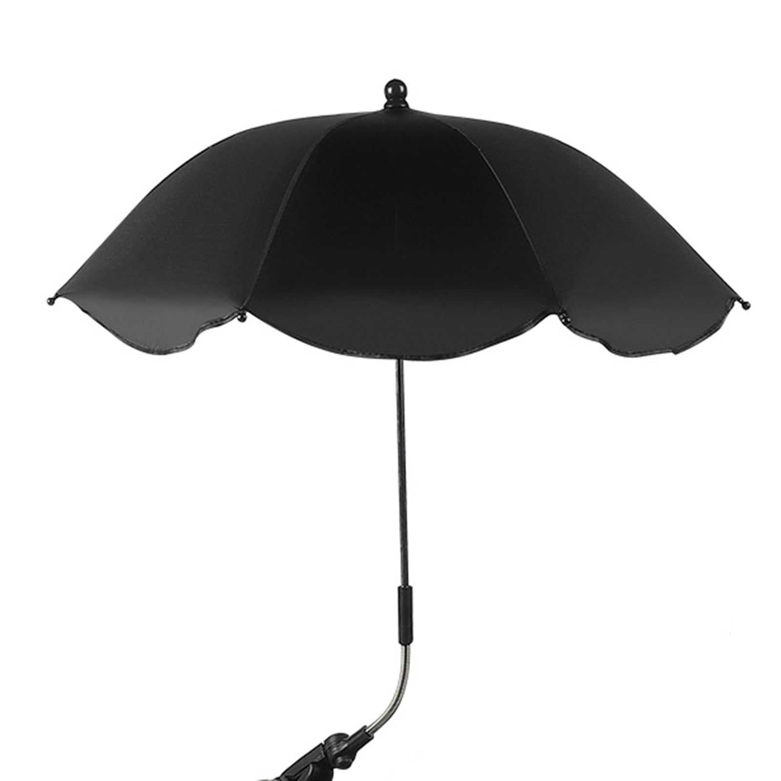 Vnook UV anti -sun umbrella, universal sunshade shed, with a clip of summer parasol, adjustable (Color : Nero)