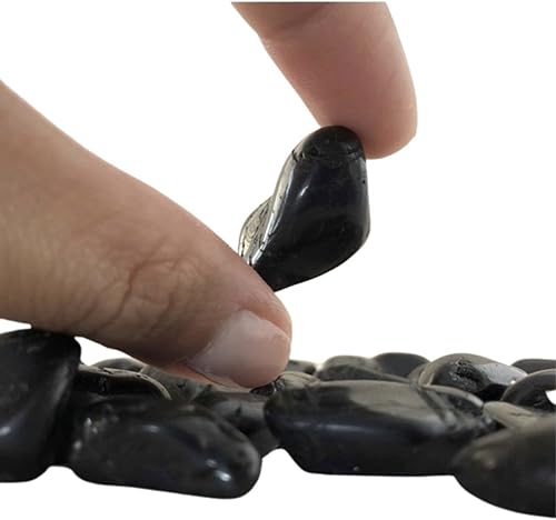 Miniatura 6 de Paquete de (1, 3, 5, 10) piedras pulidas de turmalina negra natural a granel, cristales pulidos para decoración de meditación curativa, chakras