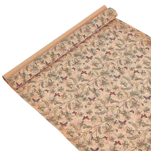 Tissu en liège souple 140x50 cm similicuir pour travaux manuels et couture