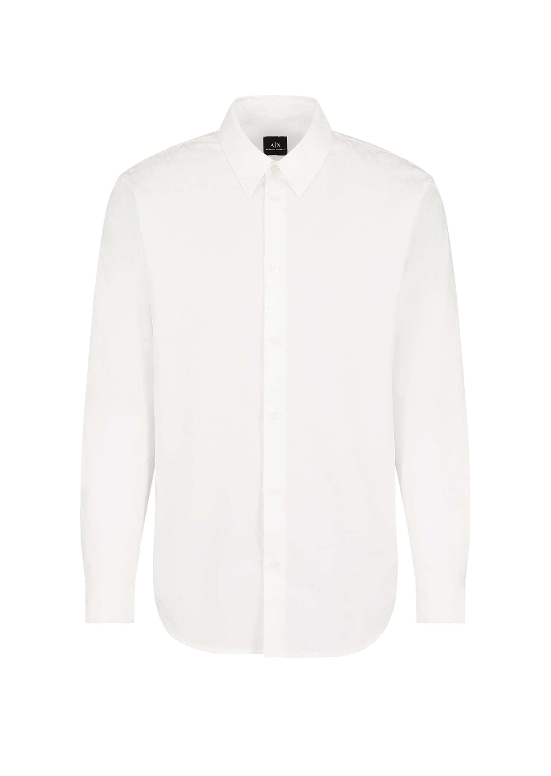 Armani Exchange Men's The Grid, All Over Tonal Logo Shirt, Off White, XS