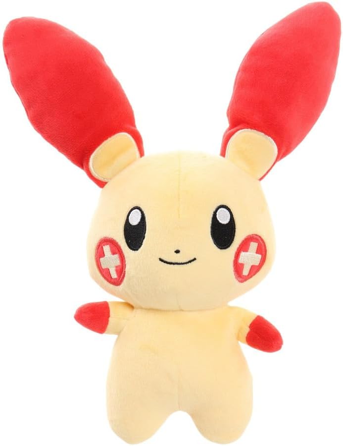 Sanei Pokémon All Star Series PP69 Plusle Stuffed Plush, 6.5"