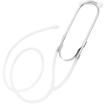 Earscope - In-Ear Stethoscope Ozone Insufflator with Medical Silicone Tube, Soft Ear Plugs, Male Luer Lock