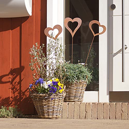 Blumentopf-Zahnstocher Gartenstecker – 8 Noten Als Dekorative Metall-Deko Für Töpfe
