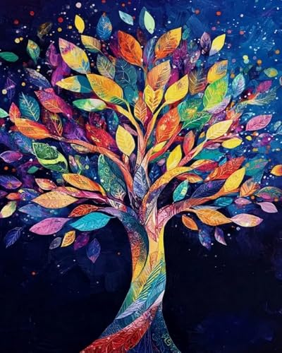Kit Complet Diamant Painting Arbre de vie 40x50cm Idée Cadeau Maison DIY