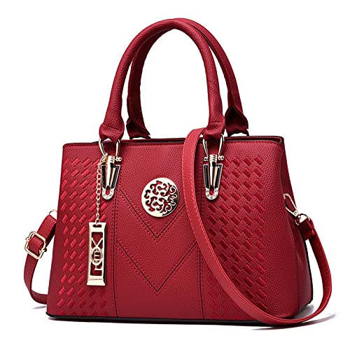 QQYG Weibliche Tasche Frauen Luxus Handtaschen Frauen Taschen Designer Handtasche Hochwertige Stickerei Frauen Umhängetasche Umhängetasche Retro Tote Cover