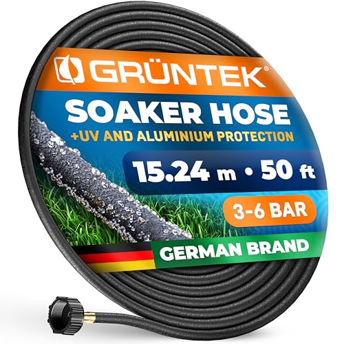 GRÜNTEK Druppelslang Parelslang 15,24 m met UV- en algenbescherming