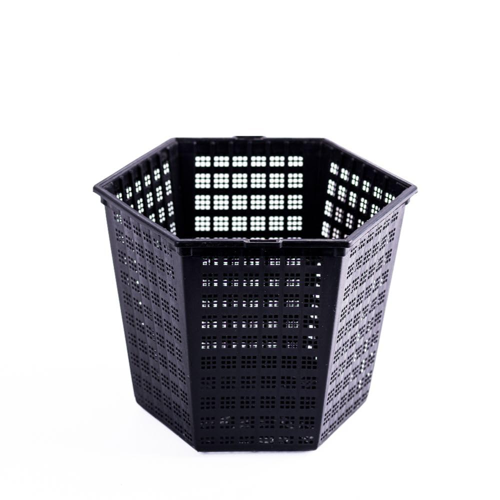 Thompson & Morgan Hexagonal Aquatic Planting Baskets 1 Pack Aquatics 19x21cm 3LSquare x3