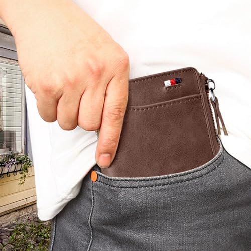 RFID Blocking Wallets - Stylish Men Leather Wallet, Genuine Leather RFID Card Holders | Modern Card Holder, Secure Wallet With Blocking Technology, Wallet Organizer For Travel And Everyday Use4