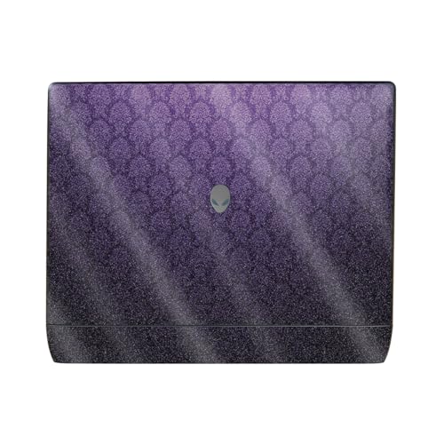 Glossy Glitter Laptop Skin Compatible with Alienware 16 Area-51 (2025) - Antique Purple - Premium 3M Vinyl Protective Wrap Decal Cover - Easy to Apply | Crafted in The USA by MightySkins