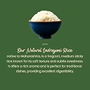 Praakritik Natural Indrayani Rice 5 KG, Sticky RIce, 100% unpolished Indrayani Rice, Traditional Rich & Aromatic, Medium Sized Grain Everyday Rice gallery image