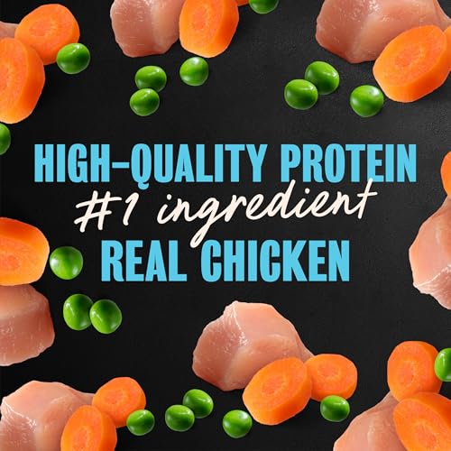 Image of Cesar Home Delights Wet Dog Food, Chicken & Vegetables, 3.5 oz, 24 Count | Real chicken #1 ingredient, no fillers or added sugar, easy to digest, use as meal or food topper, easy peel trays