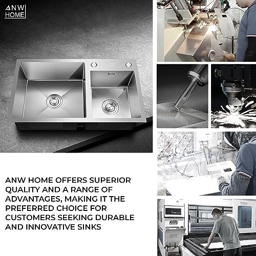 Lavello da cucina 7843 Lavello da incasso a doppio...