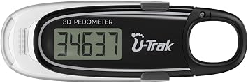 3D Pedometer for Walking with Removable Clip and Carabiner Simple Step Counter for Walking Accurate Clip On Step Tracker for Men Women Kids