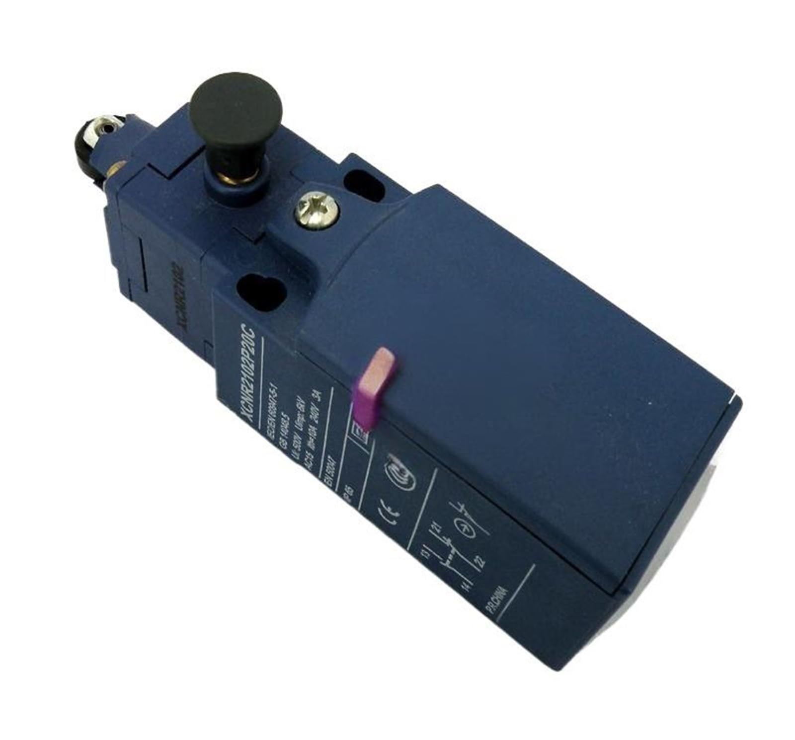 Interrupteur de fin de course XCNR2102P20C avec galet thermoplastique pour automatisme