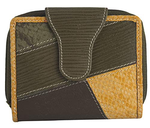 Sunsa Geldbörse für Damen Kleiner Leder Geldbeutel Portemonnaie mit RFID Schutz Brieftasche mit viele Kreditkarten Fächer Geldtasche Wallet Purses for Women das Beste Gift kleine Geschenk 81702 Cover