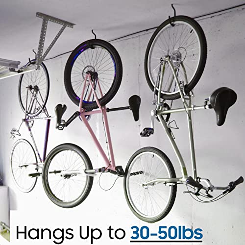 Eelite Life Bike Hooks For Garage 8 Pack With 6 Standard & 2 Extra Large Garage Hooks - Ceiling Hooks, Bikes Hooks, Ceiling Hooks For Hanging Plants, Heavy Duty, Screw Hooks For Hanging, & Plant Hooks #TOP3