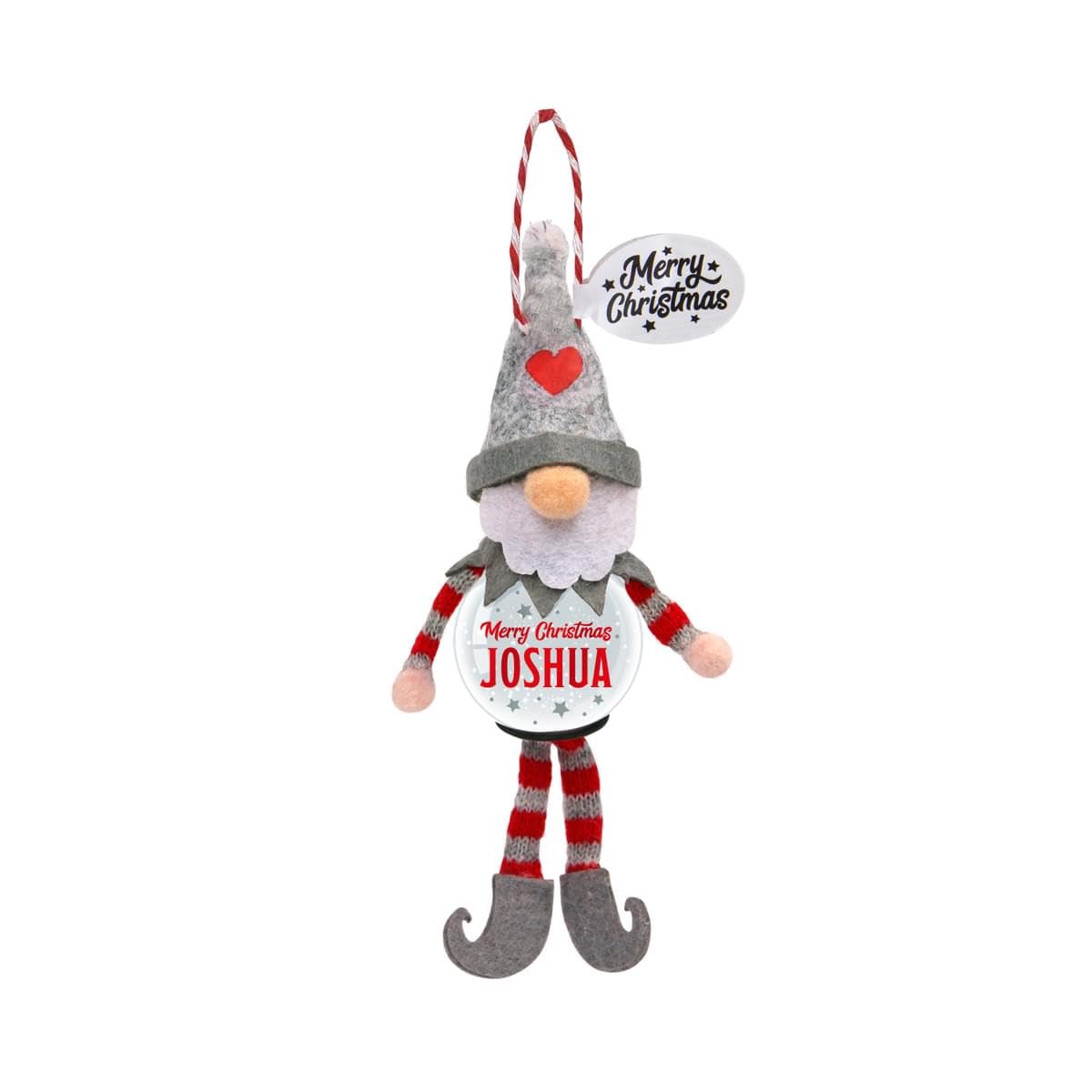 Personalised Snowglobe tree decoration (Joshua)